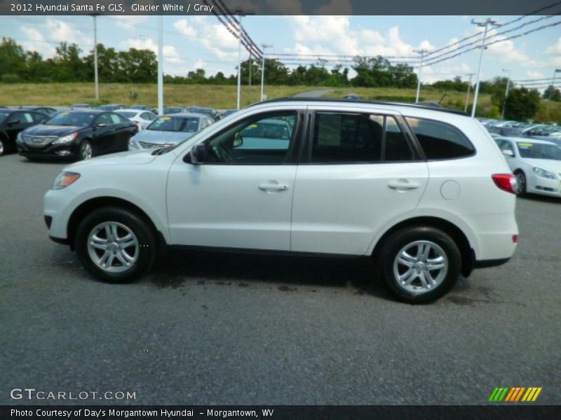 Glacier White / Gray 2012 Hyundai Santa Fe GLS