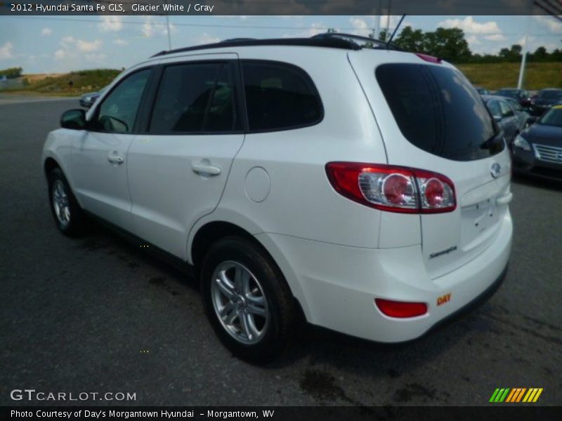 Glacier White / Gray 2012 Hyundai Santa Fe GLS