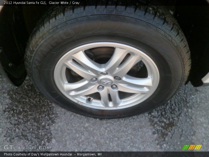 Glacier White / Gray 2012 Hyundai Santa Fe GLS