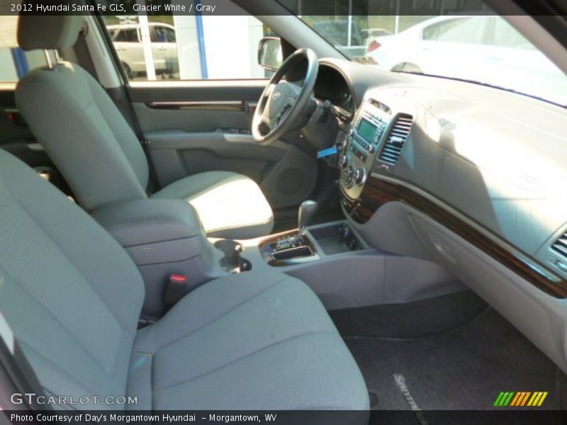 Glacier White / Gray 2012 Hyundai Santa Fe GLS