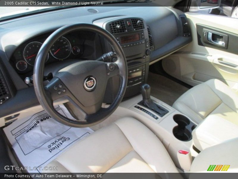 White Diamond / Light Neutral 2005 Cadillac CTS Sedan