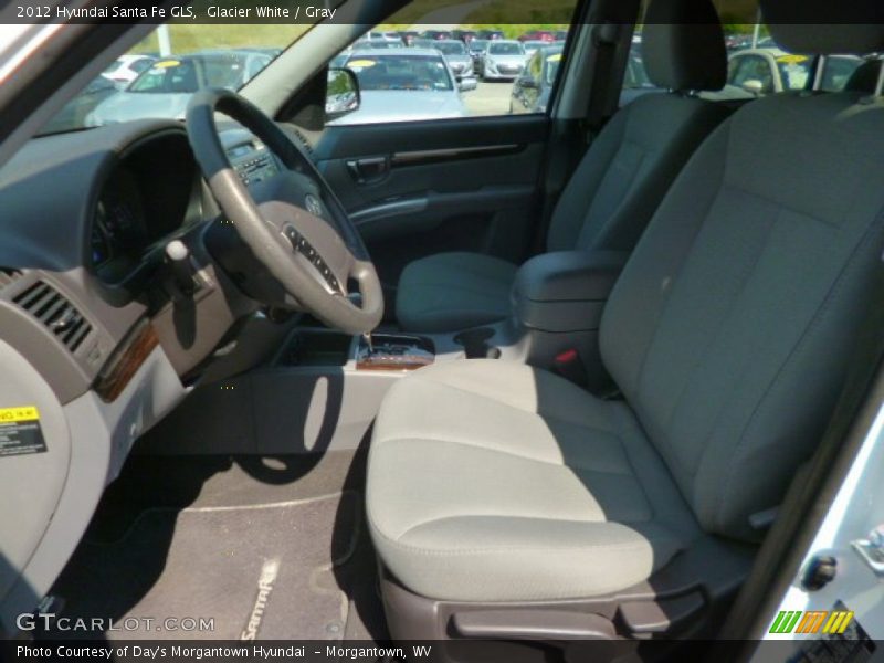 Glacier White / Gray 2012 Hyundai Santa Fe GLS