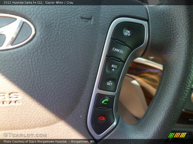 Glacier White / Gray 2012 Hyundai Santa Fe GLS