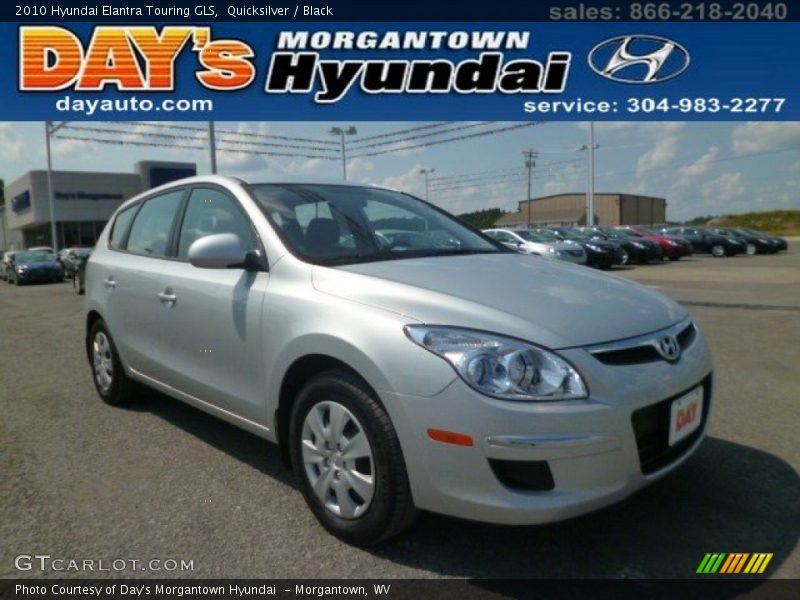 Quicksilver / Black 2010 Hyundai Elantra Touring GLS