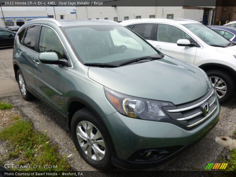 Opal Sage Metallic / Beige 2012 Honda CR-V EX-L 4WD