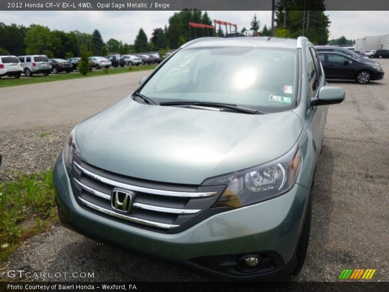 Opal Sage Metallic / Beige 2012 Honda CR-V EX-L 4WD