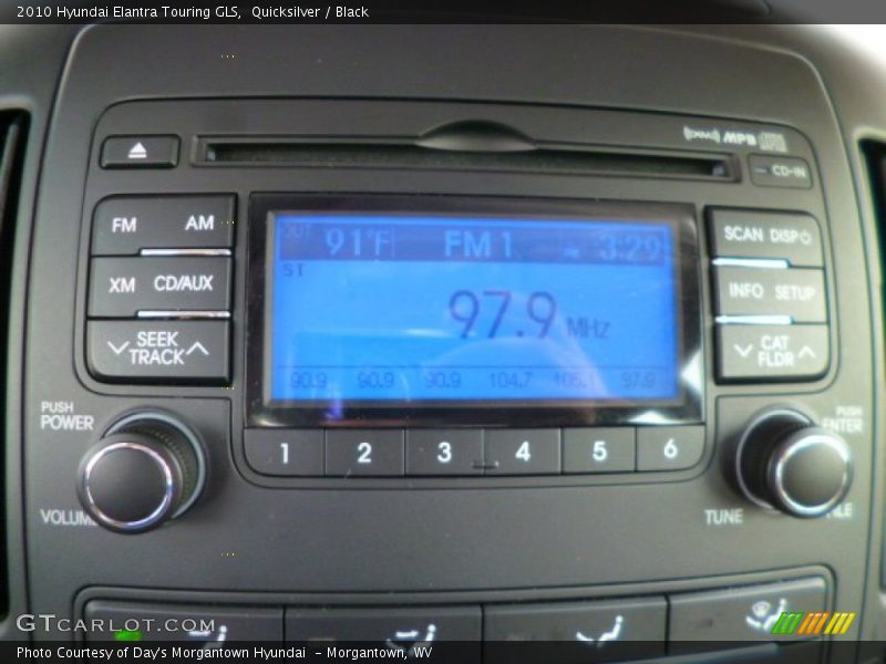 Quicksilver / Black 2010 Hyundai Elantra Touring GLS