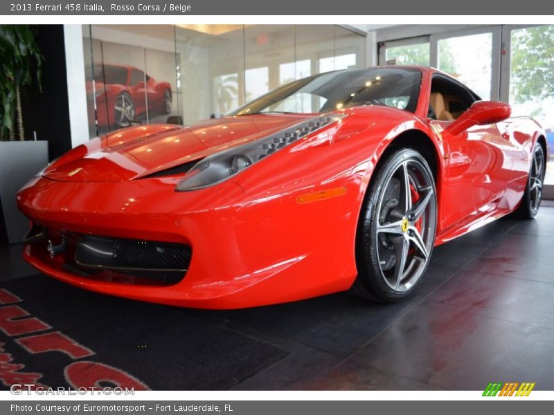 Rosso Corsa / Beige 2013 Ferrari 458 Italia