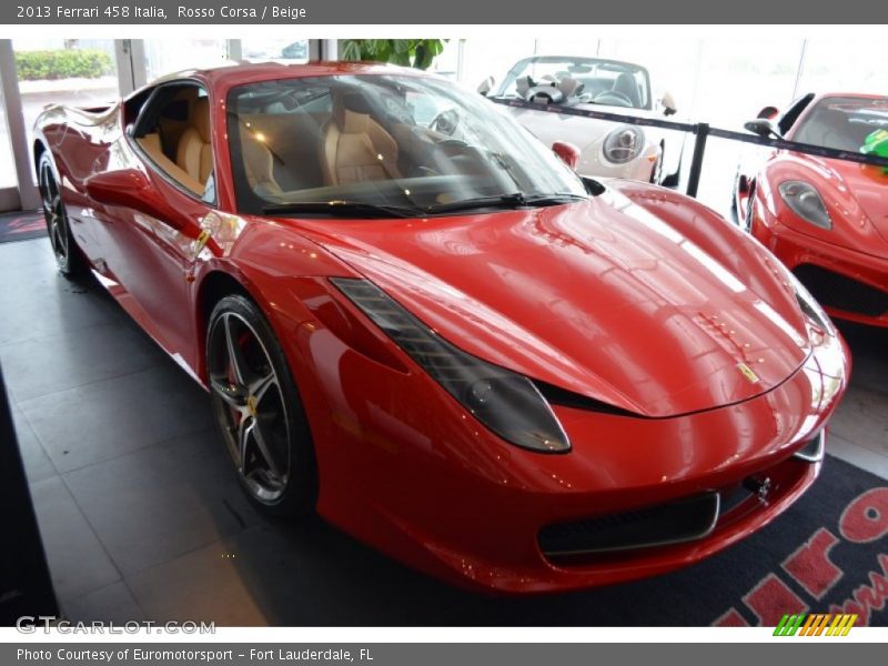 Rosso Corsa / Beige 2013 Ferrari 458 Italia