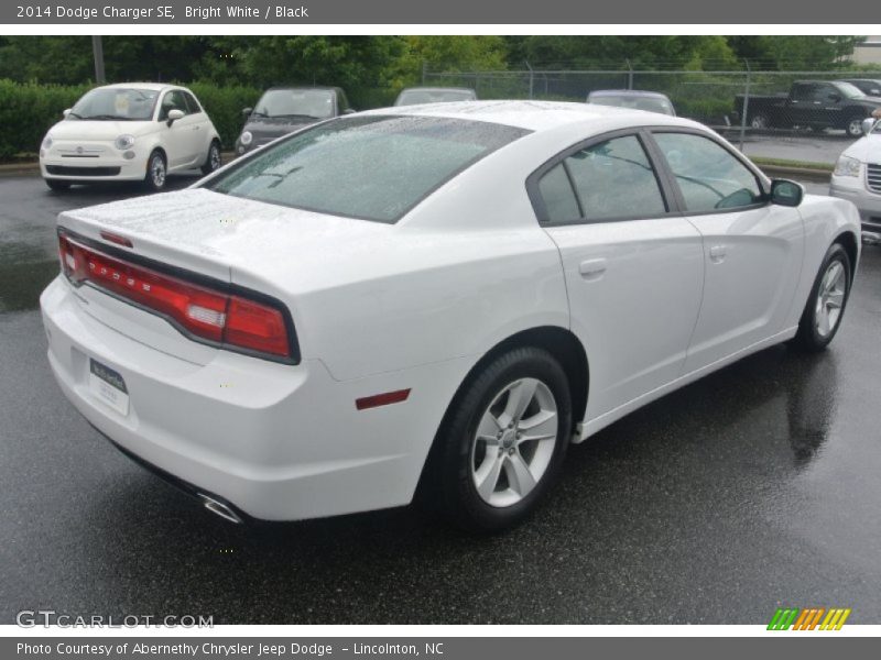 Bright White / Black 2014 Dodge Charger SE