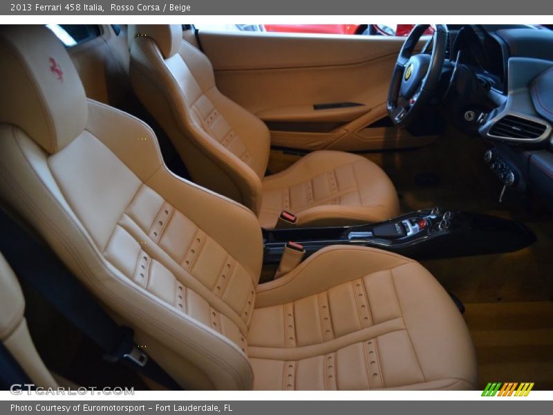 Front Seat of 2013 458 Italia