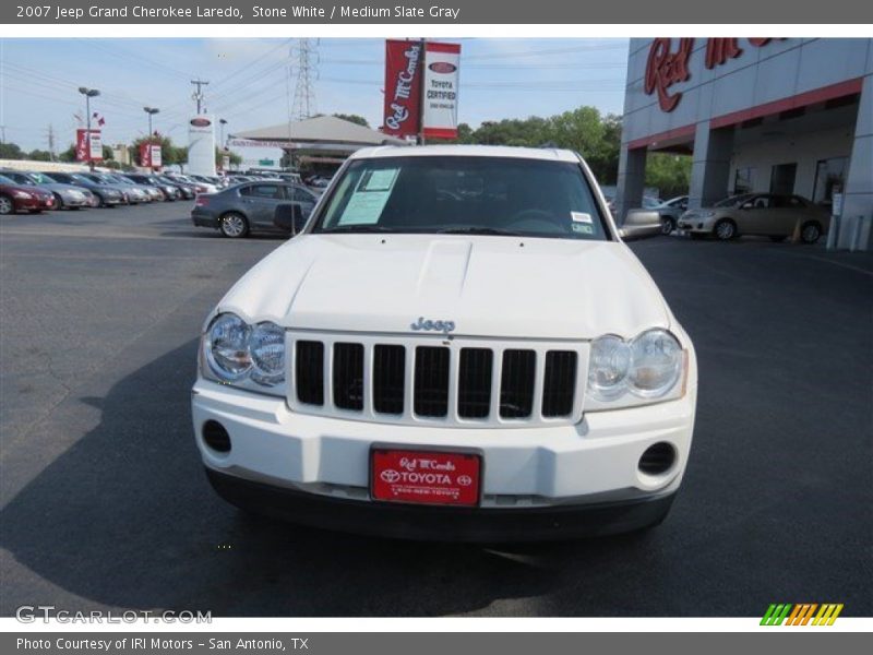 Stone White / Medium Slate Gray 2007 Jeep Grand Cherokee Laredo