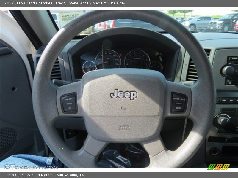 Stone White / Medium Slate Gray 2007 Jeep Grand Cherokee Laredo
