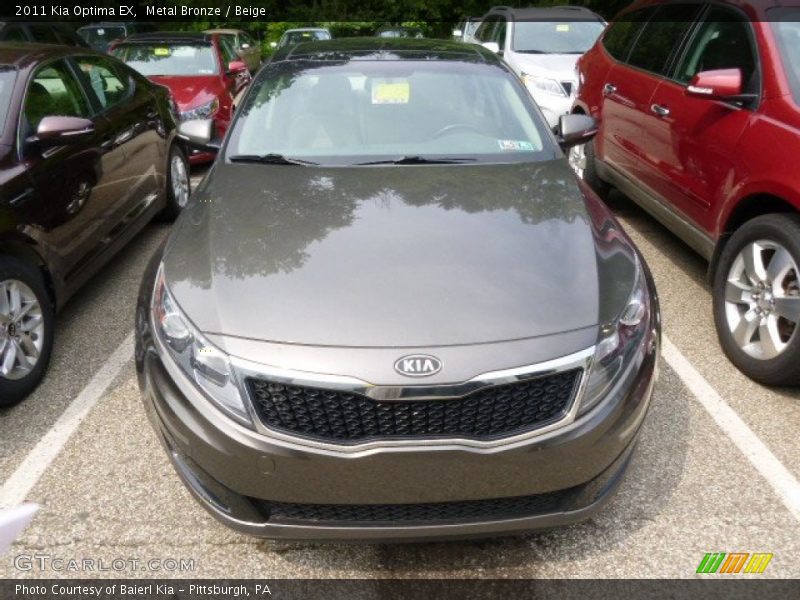 Metal Bronze / Beige 2011 Kia Optima EX