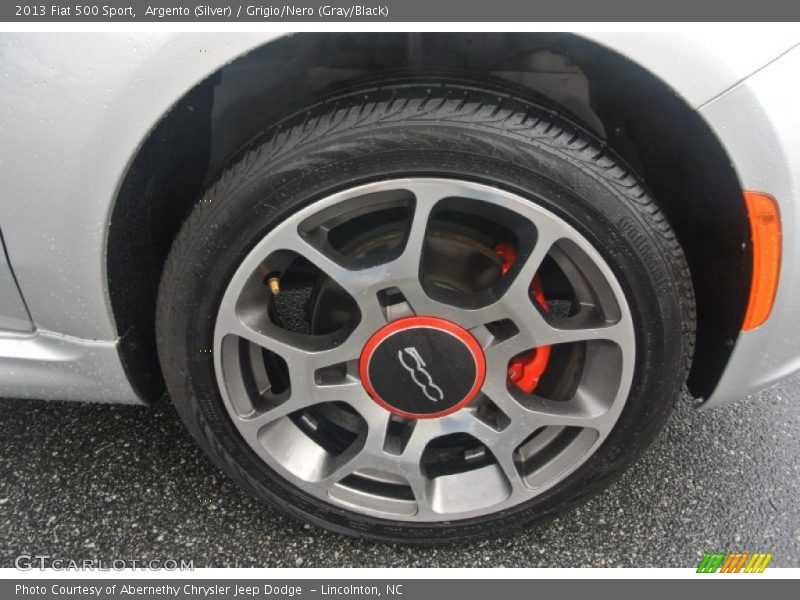 Argento (Silver) / Grigio/Nero (Gray/Black) 2013 Fiat 500 Sport