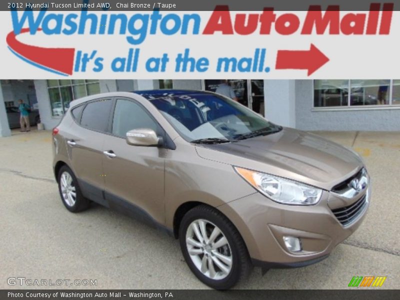 Chai Bronze / Taupe 2012 Hyundai Tucson Limited AWD