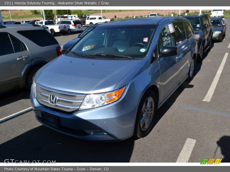 Alabaster Silver Metallic / Gray 2011 Honda Odyssey Touring