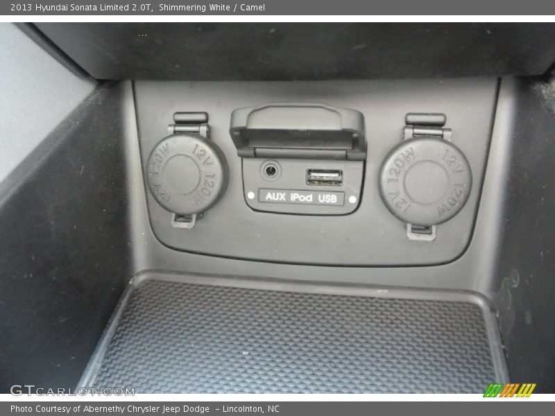 Shimmering White / Camel 2013 Hyundai Sonata Limited 2.0T