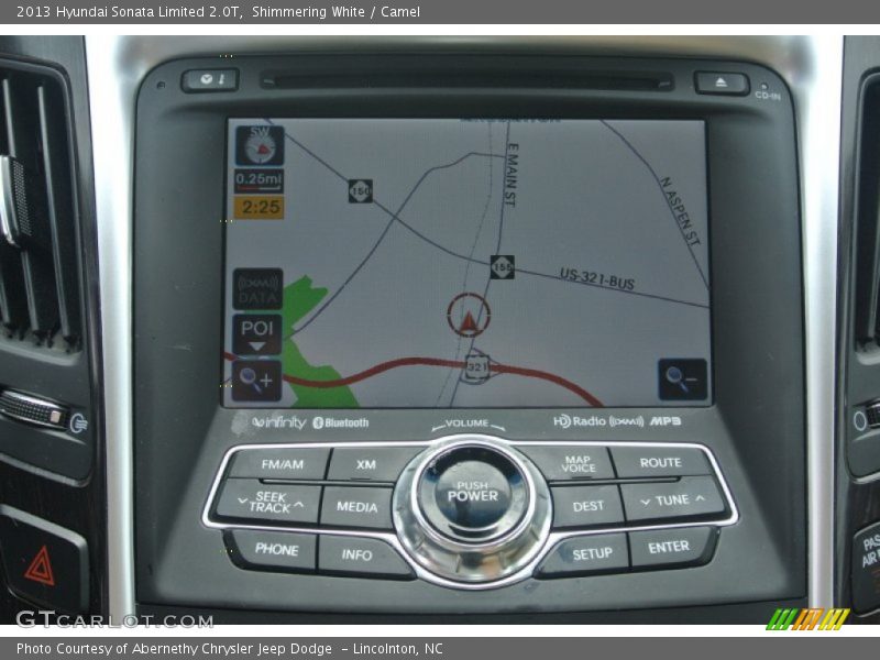 Shimmering White / Camel 2013 Hyundai Sonata Limited 2.0T