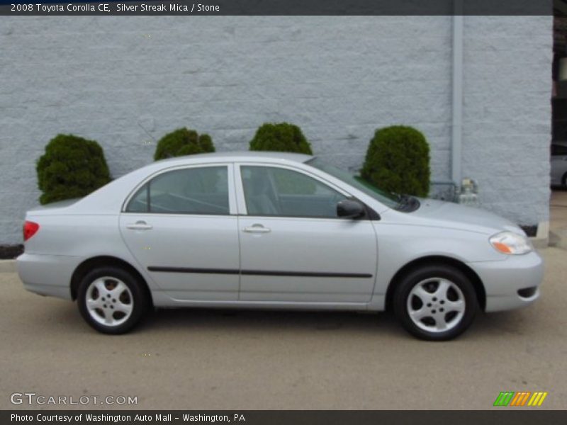 Silver Streak Mica / Stone 2008 Toyota Corolla CE
