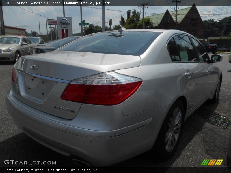 Platinum Metallic / Jet Black 2010 Hyundai Genesis 4.6 Sedan