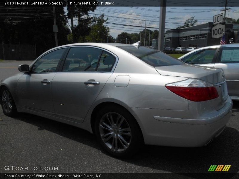 Platinum Metallic / Jet Black 2010 Hyundai Genesis 4.6 Sedan