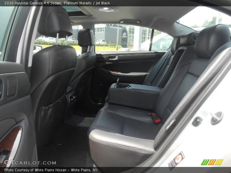 Platinum Metallic / Jet Black 2010 Hyundai Genesis 4.6 Sedan