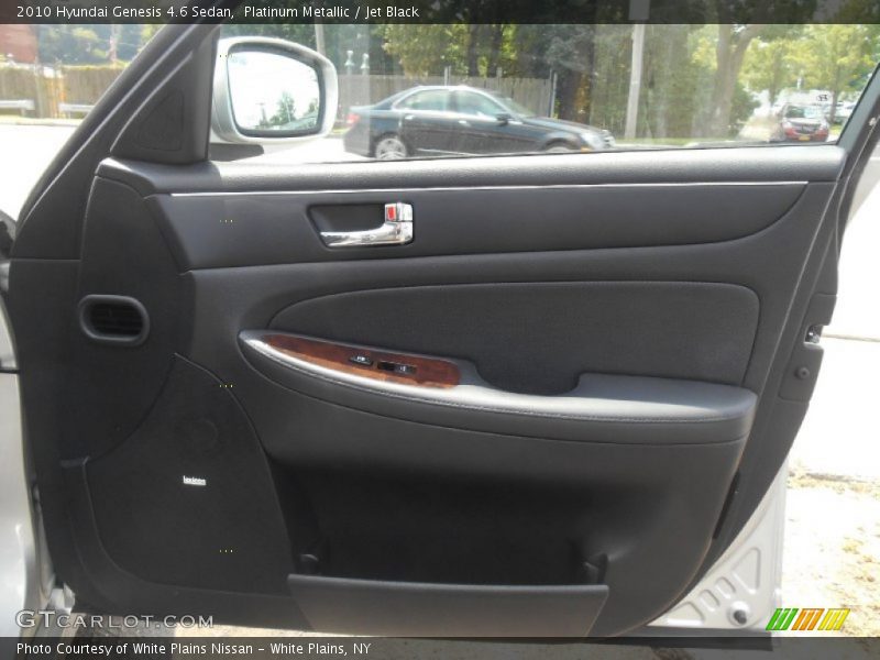 Platinum Metallic / Jet Black 2010 Hyundai Genesis 4.6 Sedan