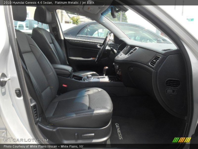 Platinum Metallic / Jet Black 2010 Hyundai Genesis 4.6 Sedan