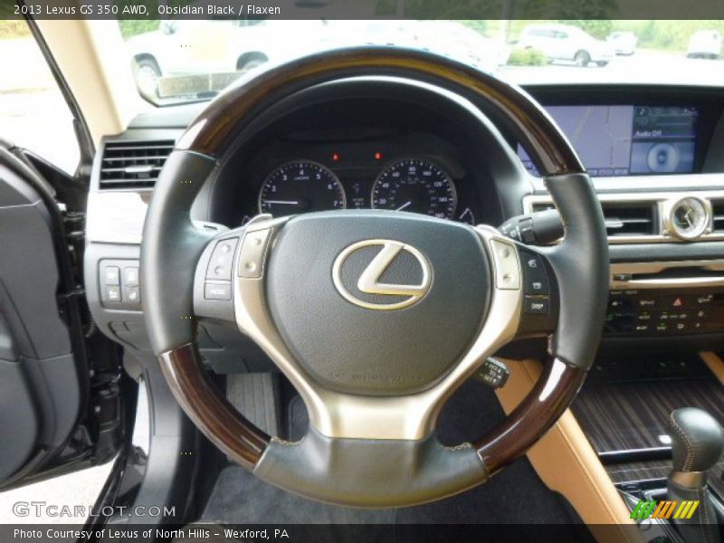 Obsidian Black / Flaxen 2013 Lexus GS 350 AWD