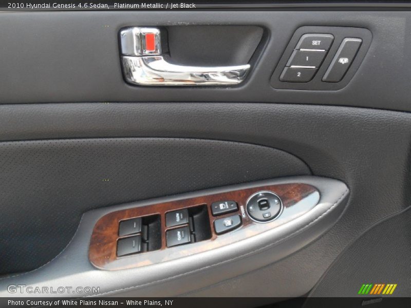 Platinum Metallic / Jet Black 2010 Hyundai Genesis 4.6 Sedan