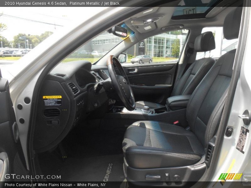 Platinum Metallic / Jet Black 2010 Hyundai Genesis 4.6 Sedan