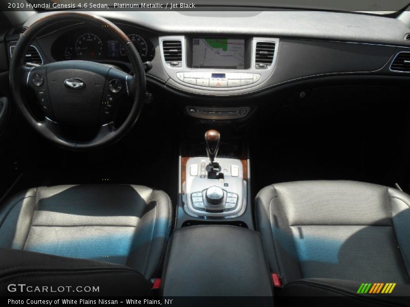 Platinum Metallic / Jet Black 2010 Hyundai Genesis 4.6 Sedan