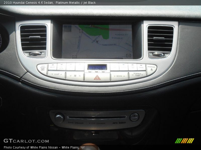 Platinum Metallic / Jet Black 2010 Hyundai Genesis 4.6 Sedan