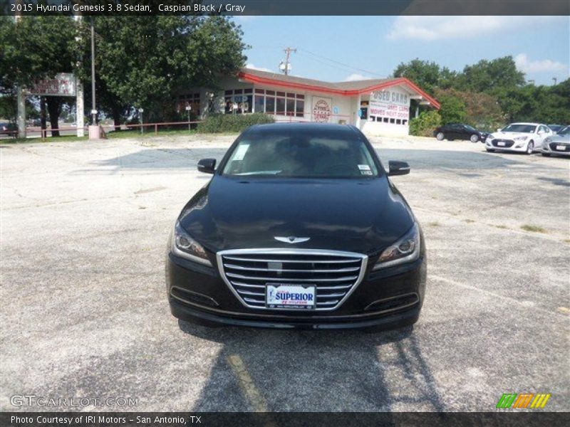Caspian Black / Gray 2015 Hyundai Genesis 3.8 Sedan