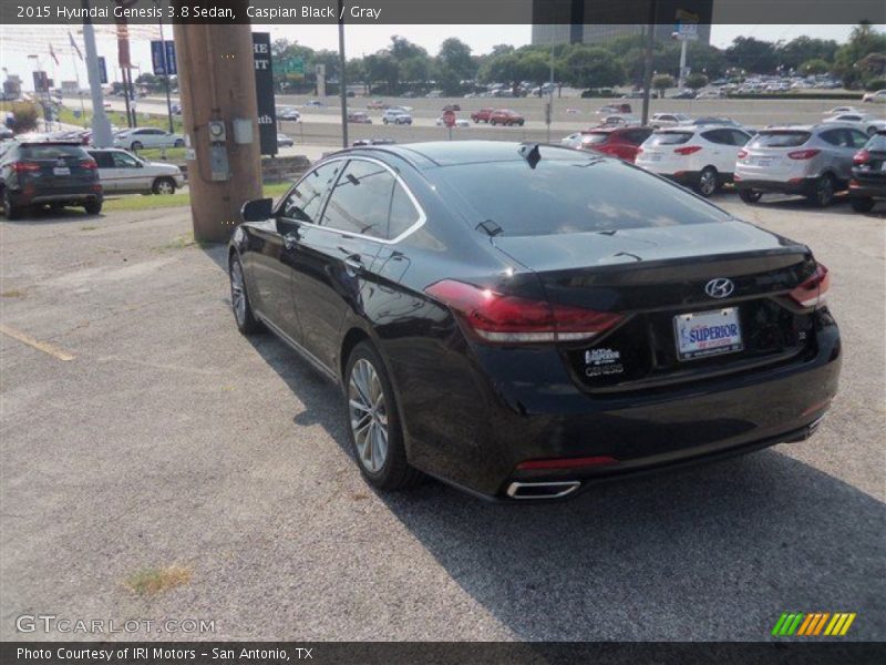 Caspian Black / Gray 2015 Hyundai Genesis 3.8 Sedan