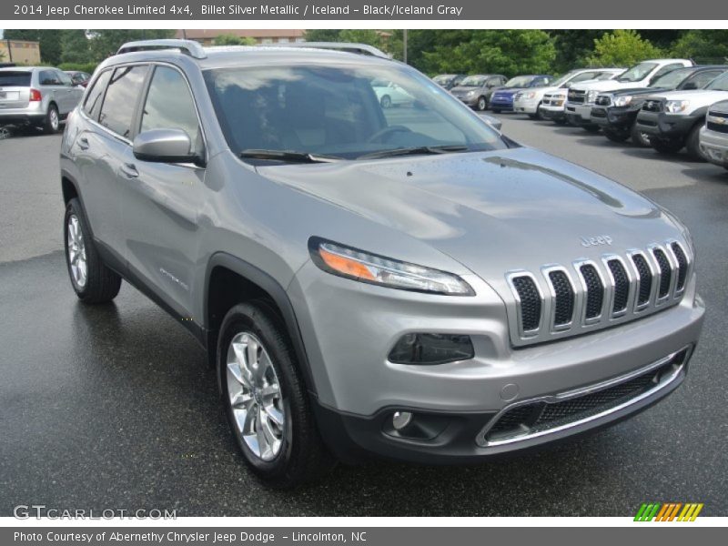 Billet Silver Metallic / Iceland - Black/Iceland Gray 2014 Jeep Cherokee Limited 4x4