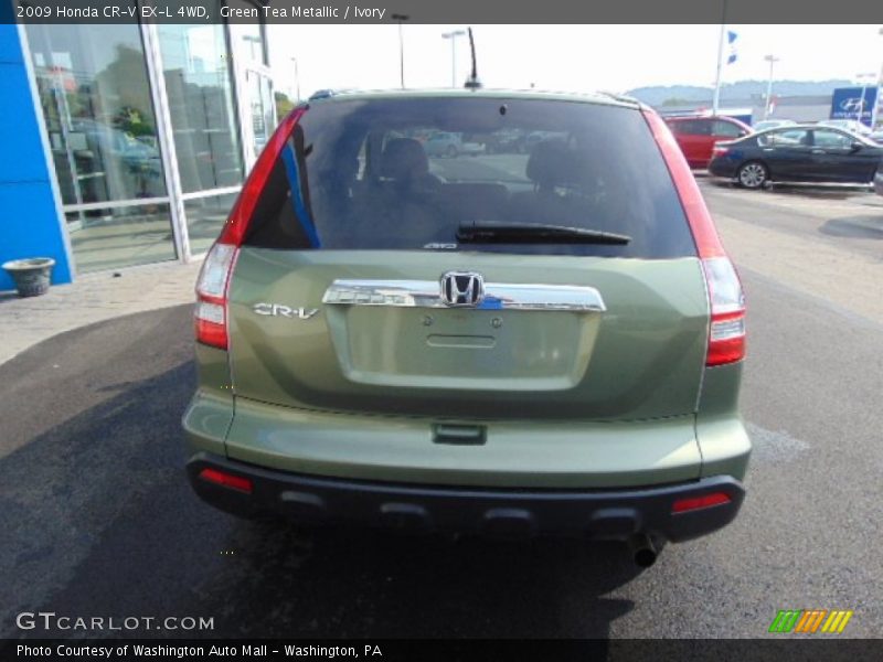 Green Tea Metallic / Ivory 2009 Honda CR-V EX-L 4WD