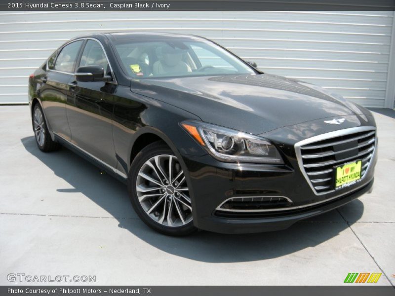 Caspian Black / Ivory 2015 Hyundai Genesis 3.8 Sedan