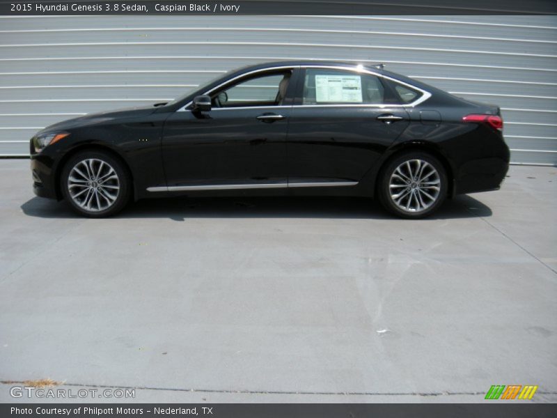 Caspian Black / Ivory 2015 Hyundai Genesis 3.8 Sedan