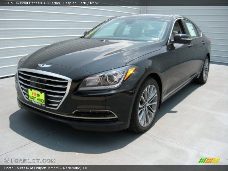 Caspian Black / Ivory 2015 Hyundai Genesis 3.8 Sedan
