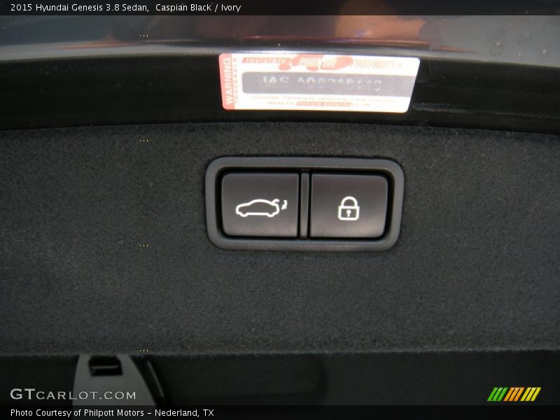 Caspian Black / Ivory 2015 Hyundai Genesis 3.8 Sedan