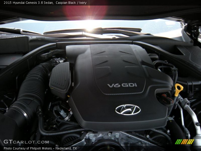 Caspian Black / Ivory 2015 Hyundai Genesis 3.8 Sedan