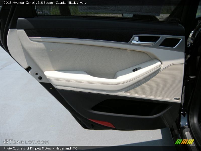 Caspian Black / Ivory 2015 Hyundai Genesis 3.8 Sedan