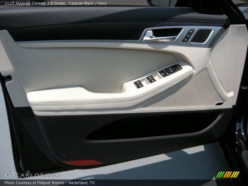Caspian Black / Ivory 2015 Hyundai Genesis 3.8 Sedan