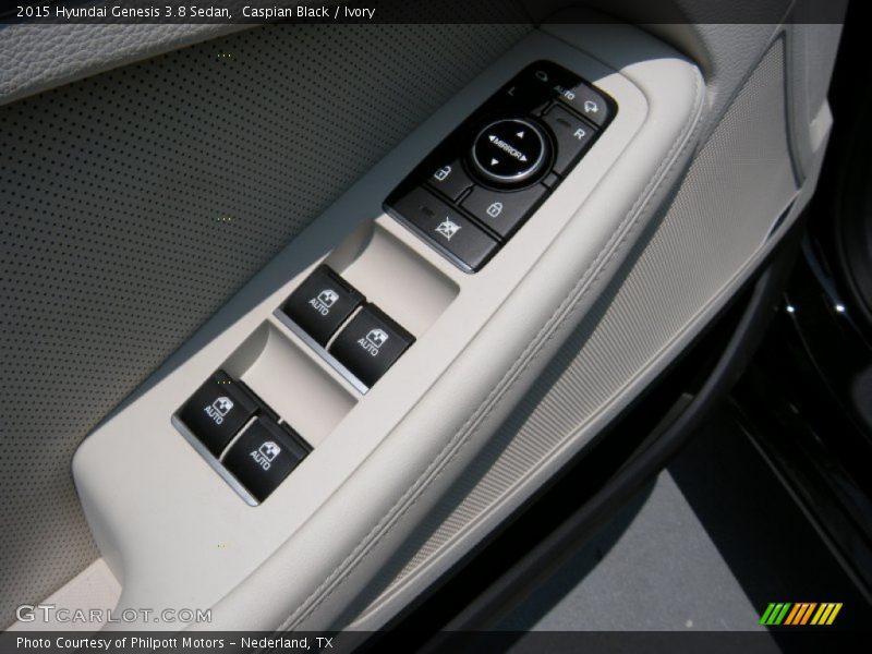 Caspian Black / Ivory 2015 Hyundai Genesis 3.8 Sedan