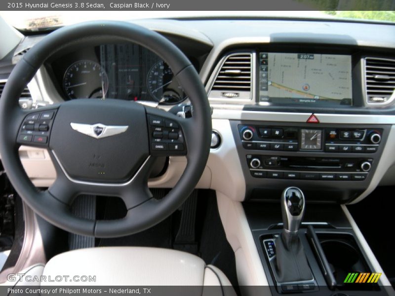 Caspian Black / Ivory 2015 Hyundai Genesis 3.8 Sedan