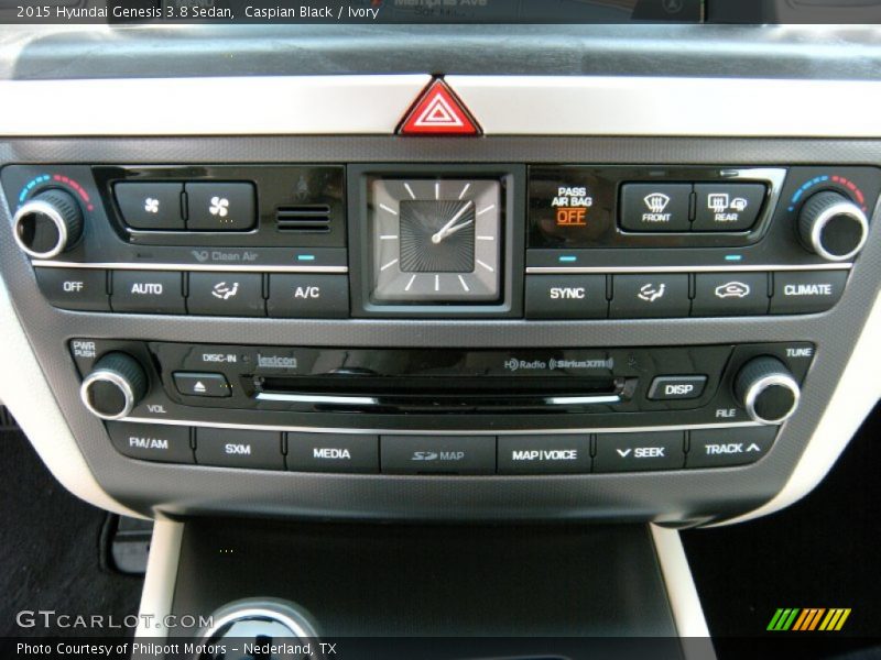 Caspian Black / Ivory 2015 Hyundai Genesis 3.8 Sedan