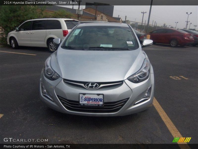 Silver / Black 2014 Hyundai Elantra Limited Sedan