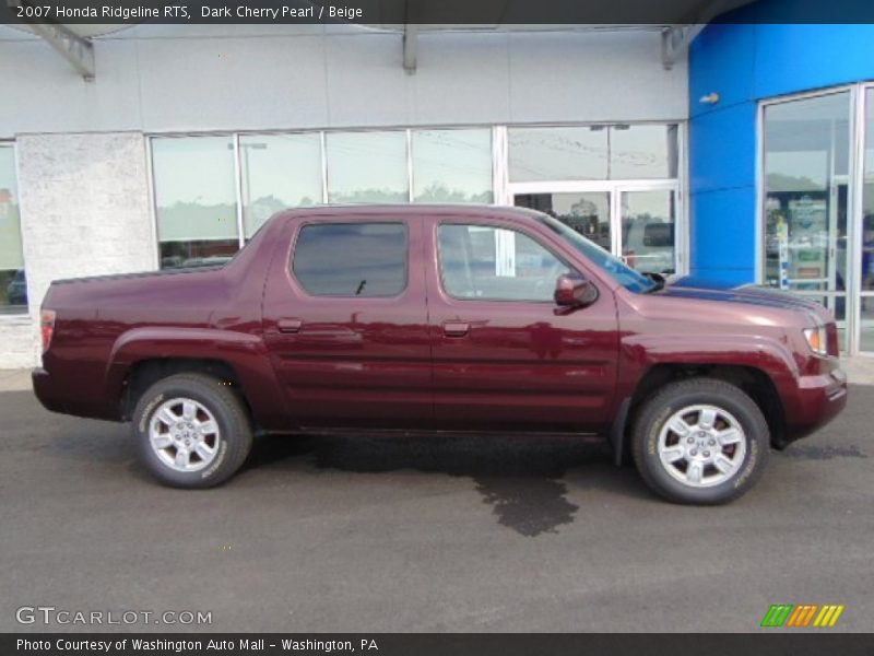 Dark Cherry Pearl / Beige 2007 Honda Ridgeline RTS